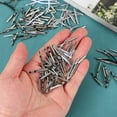 thumbnail image 5 of Uxcell Elastic Barbed Cord 1 Inch / 27mm, 200 Pcs 2mm Loop Stretch Round String with Metal Barb Fasteners for Hats Masks Menus Crafting Book, White, 5 of 6