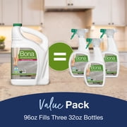 Bona® Multi-Surface Floor Cleaner, for Stone Tile Laminate and Vinyl LVT/LVP Refill 96 Fl Oz