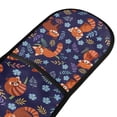 thumbnail image 4 of Yayeee Double Oven Mitt Kitchen Heat Resistant Baking 35" x7" Quilted Cotton Glove, Red Panda Pattern, 4 of 6