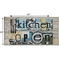 thumbnail image 4 of Kashi Home Kitchen Rug, Printed Area Rug, Durable Floor, Door Mat, Farmhouse Non-Slip Carpet Latex Backing Beautiful Design Open Kitchen 2pc Set (18X30 Rectangle & 20X40), 4 of 5