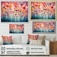 thumbnail image 4 of Designart "Retro Reflections Colorful Mid Century Vibes V" Mid-century Floater Framed Wall Art Print, 4 of 7