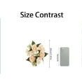thumbnail image 6 of 6Pcs Artificial Rose Candle Rings Wreaths,Summer Floral Candle Ring,Pillar Candle Holder Rings,Flower Candle Rings Wreath for Wedding Party Birthday Spring Home Table Centerpieces Valentine's Day, 6 of 7