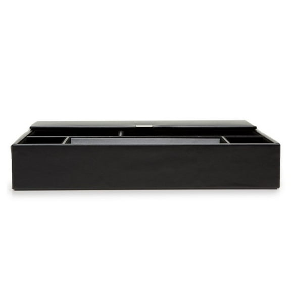 Valet Tray Wolf Heritage de piel sintética negra para hombre