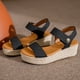 thumbnail image 1 of Zapatos de paja de moda para mujer Plataforma Punta abierta Antideslizante Temperamento Cuña Arena Wmkox8yii  nm4704, 1 of 9