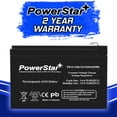 thumbnail image 2 of PowerStar 12 Volt 10 AH Rechargeable Sealed Lead Acid Battery (SLA) F2 .250 12V, 2 of 7