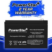 2 Pack of PowerStar 12V 10AH Batteries for eZip 500 -