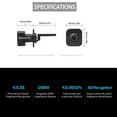 thumbnail image 4 of TFixol Intelligent Drawer Fingerprint Lock Desk Drawer Anti-theft Fingerprint Lock File Drawer Cabinet Fingerprint Lock Right Black BP01, 4 of 6
