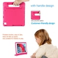 thumbnail image 6 of Allytechgroup Kids Case for iPad Pro 12.9 inch 2022/2021/2020/2018 (6th/5th/4th/3rd Generation) 12.9 Inch Tablet EVA Case with Rotating Kickstand Swivel Handle Shockproof Rugged Stand Cover, Rose, 6 of 7