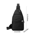 thumbnail image 4 of Anti-Theft Sling Chest Bag - USB Charging Port Lightweight Travel Shoulder Pack for Men Women Outdoor Hiking Cycling Commuting(Black), 4 of 8