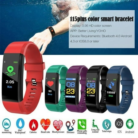 Fitness Tracker Touch Screen Bluetooth Watch Smart Watch Compatible Android IOS/Replacement Band (Best Home Screen Replacement Android)