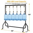thumbnail image 6 of Nefoso Heavy Duty Clothes Rack with Wheels,Rolling Garment Clothing Rack for Display and Storage, Hanging Clothes,60"L x 18.4"W x 60"H(Black), 6 of 10