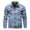Blue, variant on jjayotai Mens Tops Clearance Men's Fashion Casual Denim Jacket Long Sleeve Button Down Single-breasted Plus Size Outdoor Jacket