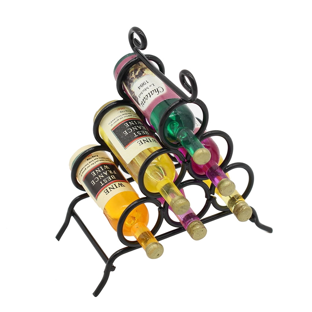 TureClos 1 Set Mini House Wine Rack Creative Useful Dolly House ...