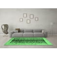 thumbnail image 3 of Ahgly Company Indoor Round Oriental Emerald Green Modern Area Rugs, 3' Round, 3 of 4