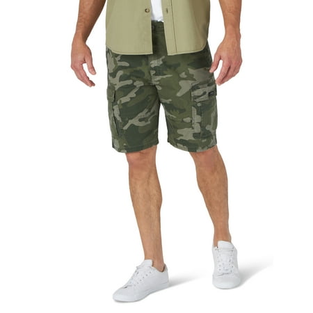 Wrangler Men's and Big Men's 10" Relaxed Fit Cargo Shorts With Stretch