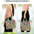 thumbnail image 4 of FORMRS Womens Corduroy Tote Bag Crossbody Shoulder Handbag with Pocket, Floral Tomatoes, 4 of 7