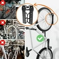 thumbnail image 4 of 4pcs 2 Bike Wall Mounted Bike Rack - Wall Mounted Bike Rack for Garage, Apartment and Workshop, 4 of 5