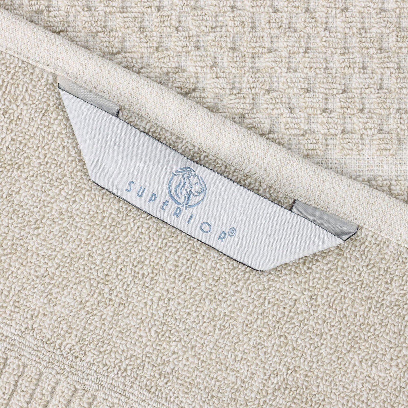 Superior Naples Viscose Cotton Blend Medium Weight Bath Sheets, Set of 2, Beige