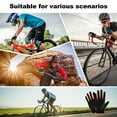 thumbnail image 5 of 1 par de guantes de ciclismo de seda de hielo de verano pantalla táctil al aire libre dedo completo estilo fino protector solar transpirable de secado rápido, 5 of 5