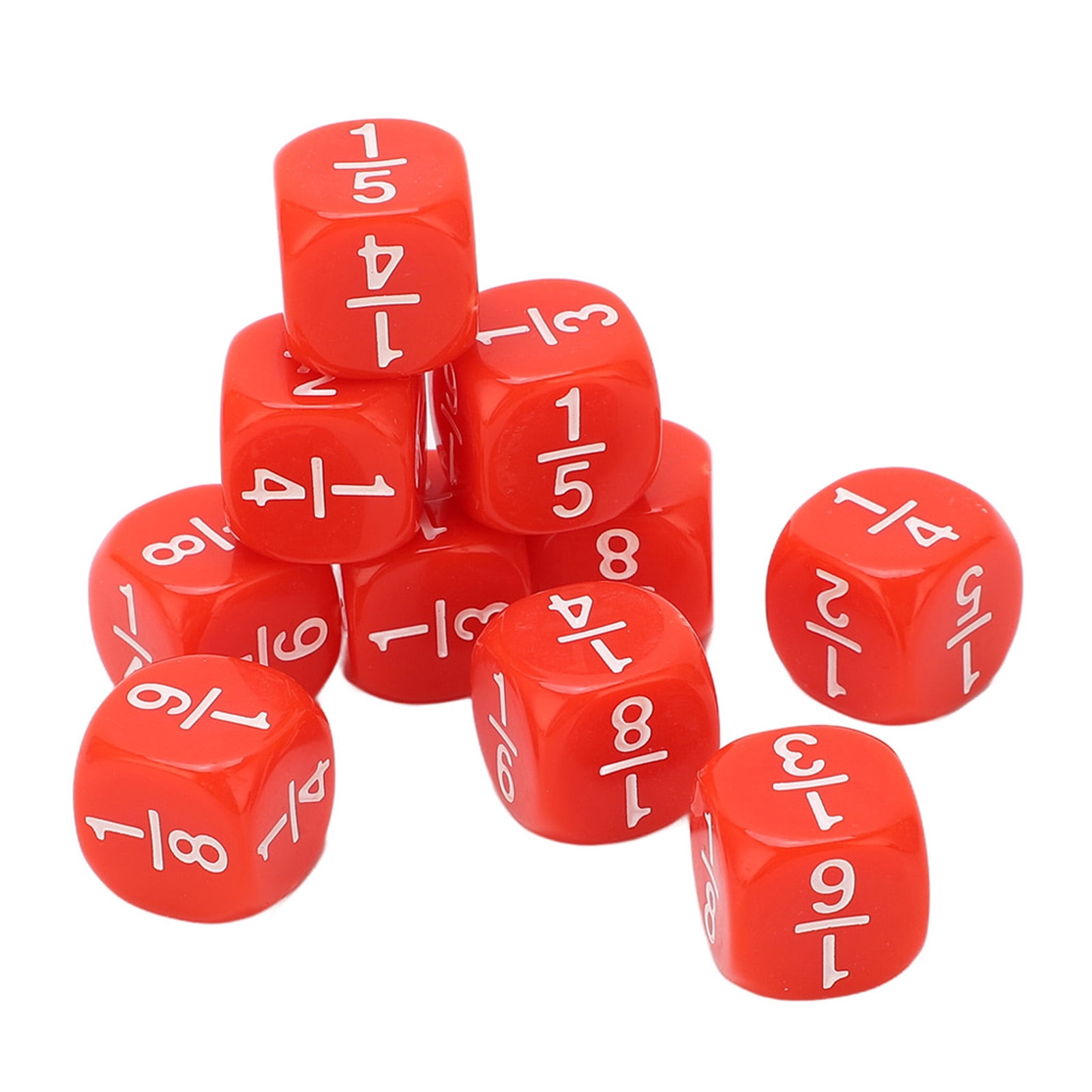Fraction Dice, Fraction Dice Set Engraved Develop Intelligence For