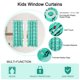 thumbnail image 4 of Cartoon Alien Print Curtain for Kids Room - Thermal Insulated Curtains Noise Reducing Window Draps for Boys and Girls Bedroom, 52 x 63 Inch, Green, Set of 2 Panels, 4 of 8