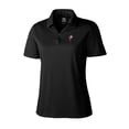 thumbnail image 2 of Women's Cutter & Buck Black Ohio State Buckeyes CB DryTec Genre Textured Solid Polo, 2 of 3