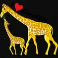 thumbnail image 3 of CafePress - I Love Giraffes Kids Light T Shirt - Dark T-Shirt Kids XS-XL, 3 of 4