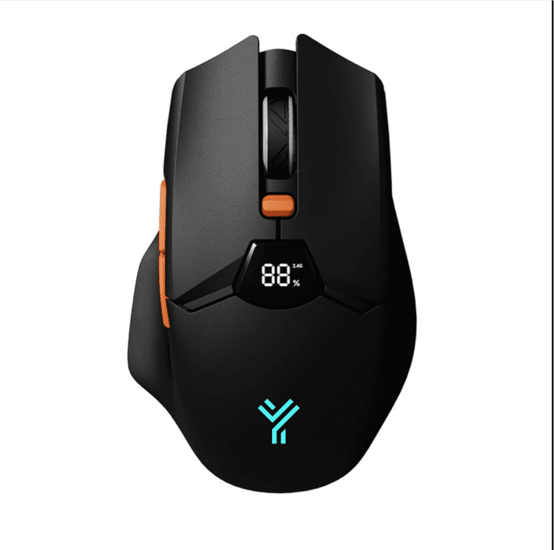 Wireless Bluetooth Mouse, Smart Screen Display, Dual Mode Mute Button, 600mAh Lithium Battery, Office Mouse for Tablet, Notebook