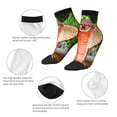 thumbnail image 5 of Pofeuu Cobra Snake Print 30cm Socks, Adult Running Hiking Socks for Youth and Adult, 5 of 7