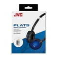 thumbnail image 5 of JVC - Écouteurs Filaires Plats, Légers et Pliables avec Microphone Intégré et Télécommande, Bleu, 5 of 5