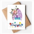 thumbnail image 1 of Rib Thoracic Body With Flowers Wedding Cards Congratulations Greeting Envelopes, 1 of 3