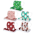 thumbnail image 1 of De Una Sola Vez Cubierta De Cara De Navidad Colorido Estampado De Navidad Cubierta De Cara Transpirable 3Ply Earloop Boca Cubierta 50 Piezas Yuarrent HA046061-01, 1 of 6
