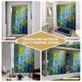 thumbnail image 5 of Green Blue Pond Shower Curtain - Water Repellent Fabric Shower Curtains Washable, Vibrant Oil Painting Cottagecore Decorative Polyester Cloth Bathroom Curtains Modern Bath Decor 36"x72", 5 of 8