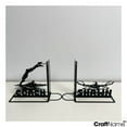 thumbnail image 2 of Craftnamesign Custom Swimming Metal Bookends, Swimmer Book Shelf Holder, Swimmer Book Stand, 2 of 3
