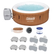 Coleman SaluSpa Ponderosa Hot Tub w/4 Seat & 4 Pillows w/ Pump #P08411