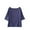 Navy, variant on Posijego Pajama Tops for Women Short Sleeve Sleep T-Shirts Crew Neck Loose Summer Plain Casual Tee Shirts