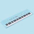 thumbnail image 1 of Clavier Électronique Mini à 61 Touches avec 8 Voix, 5 Rythmes, 5 Effets d'Instruments et 6 Chansons de Démo - Double Alimentation (Pile USB/3*AA, Non Incluse) - Comprend Microphone et Câble USB - Construction en Plastique -, 1 of 6