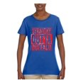 thumbnail image 2 of Straight Outta Buffalo BUF Fan | Fantasy Football | Womens Sports Graphic T-Shirt, Royal, X-Large, 2 of 4