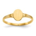 thumbnail image 1 of 14k Yellow Gold Signet Ring Baby, 1 of 9