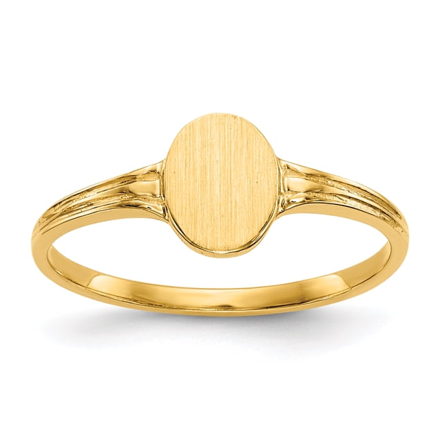 14k Yellow Gold Signet Ring Baby