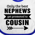 thumbnail image 4 of Inktastic Only the Best Nephews Get Promoted to Cousin Boys or Girls Baby Bib, 4 of 4