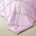 thumbnail image 4 of BedDecor 3 PC Luxury Diamond Ruffle "Pink, King/Cal King" 800 TC 100% Long Staple Egyptian Cotton Made Down Alternative Comforter, 4 of 5