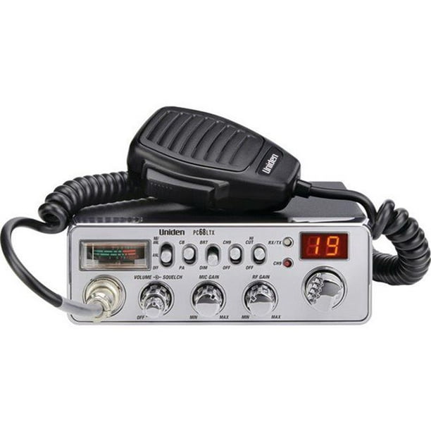 Uniden PC68LTX 40 Canaux Radio CB Sans Compteur SWR&44; Noir