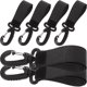 thumbnail image 4 of 6pcs ganchos de cochecito para bebés bolsas de pañales ganchos colgantes clips de bolsas de cochecito, 4 of 5