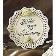 Happy 25th Wedding Anniversary Porcelain Plate Gift