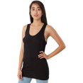 thumbnail image 3 of Fine Jersey Tank, S, Black, 3 of 6