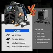 GZ GUOZHI 210A Stick Welder, Smart LED Welder Machine, 110V/220V High-Power ARC Welder Tools,Compatible with All Welding Rods