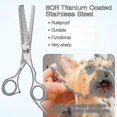 thumbnail image 4 of Dog Grooming Scissors Kit, Professional Safety Thinning Shears Comb, 4 of 5