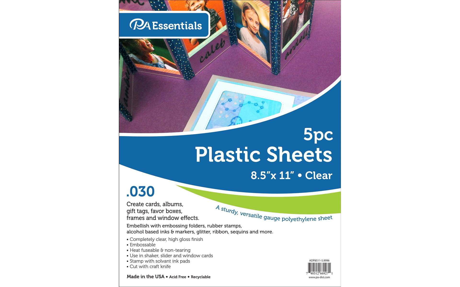 Plastic Sheet 8.5X11 .030" Clear 5Pc Walmart Canada