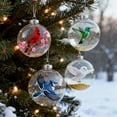 thumbnail image 5 of Taicans ‌Flying Hummingbird Glass Christmas Ornament - Sparkling Star Design,Unique Holiday Decor for Xmas Tree,Home & Gift Giving‌, 5 of 6
